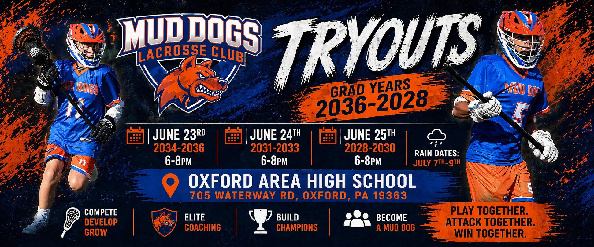Try outs banner for facebook event